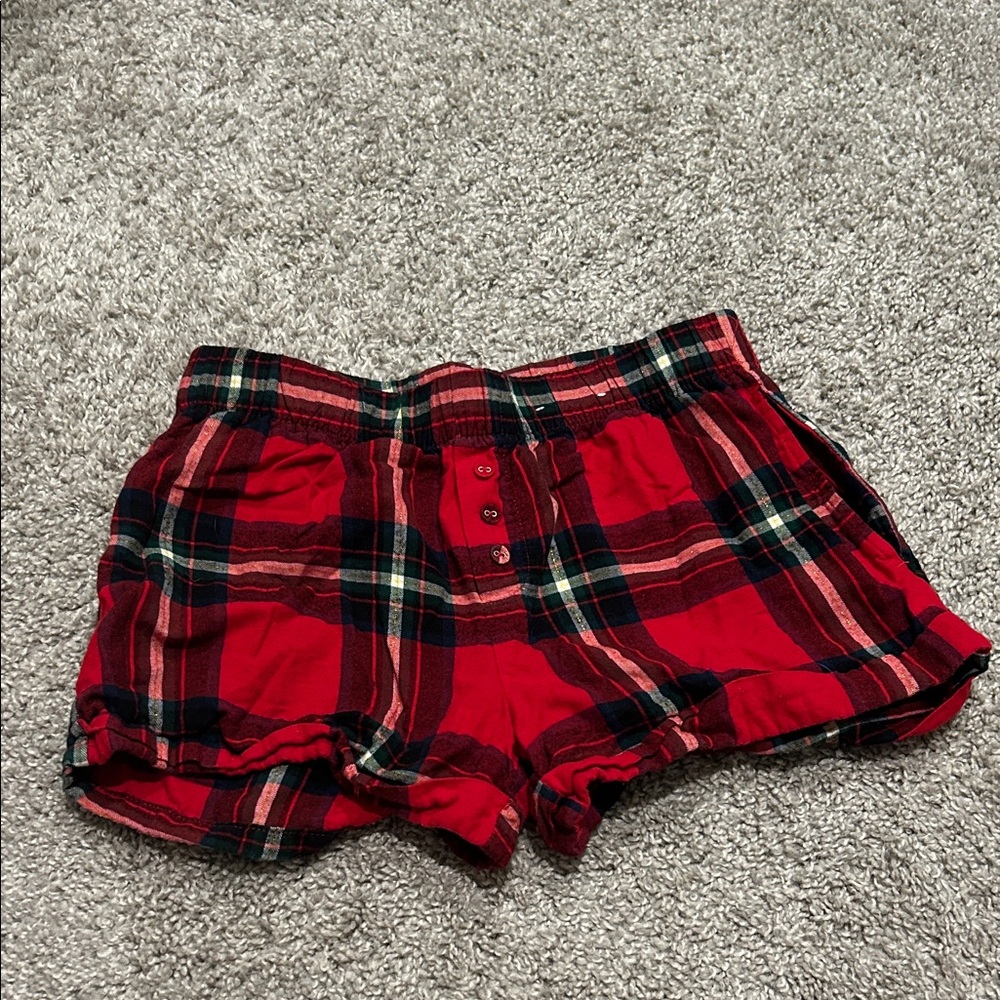 Stars Above Red and Black Plaid Shorts
